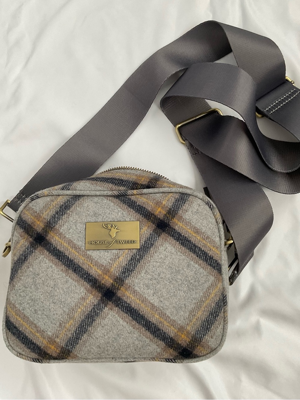 House of Tweed Gray Plaid Crossbody NWOT from Scotland